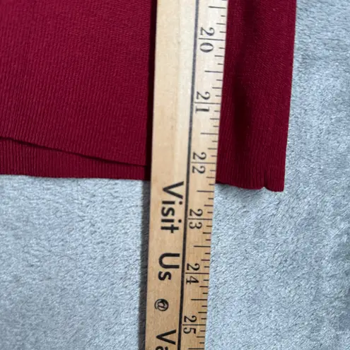 Etcetera Cardigan Blazer Red Knit Colorful Career Office Casual Size Medium