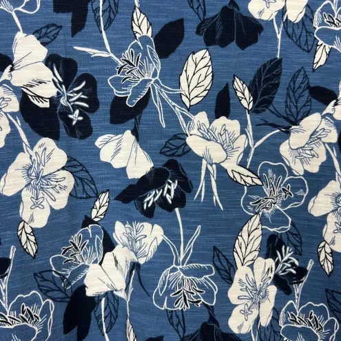 Duluth Trading Co Dress Womens 2X To N Flow Maxi Blue Floral Plus High Low New