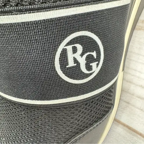 NEW Renato Garini Italy Midnight Moon Black Wedge Slip On Sneakers Size 36/5.5