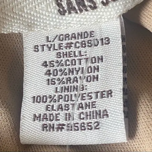 Sans Souci High Neck Black & Tan Lace Midi Dress