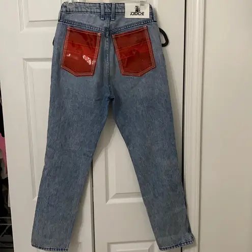 Jordache Womens  jeans with red pockets