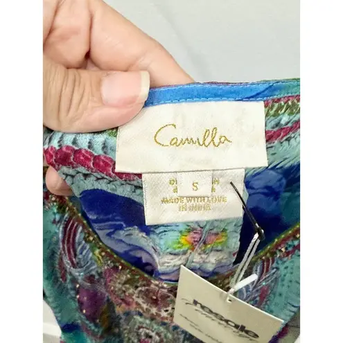 Camilla Amazonian Silk Drop Shoulder Playsuit Age of Asteria Women's Size Small