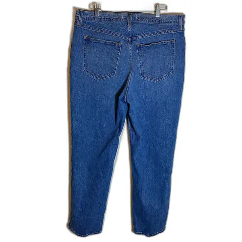 Abercrombie & Fitch The 90's Straight Ultra High Rise Jeans Women's Size 33 Long Blue