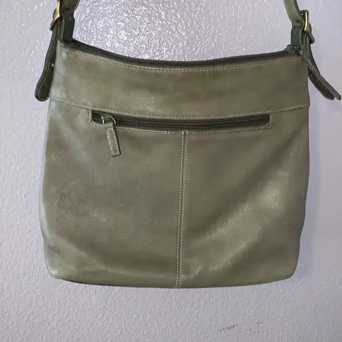 Green card holder casual leather handbag