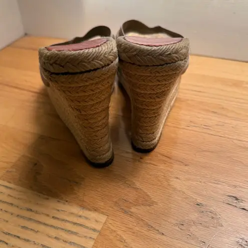 Christian Louboutin  Wedge Strappy Summer Sandals Tan size 40