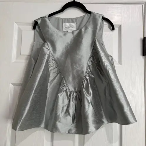 NEW ANTHROPOLOGIE Mare Mare Shirred Swing Tank Top Size Small NWT Green