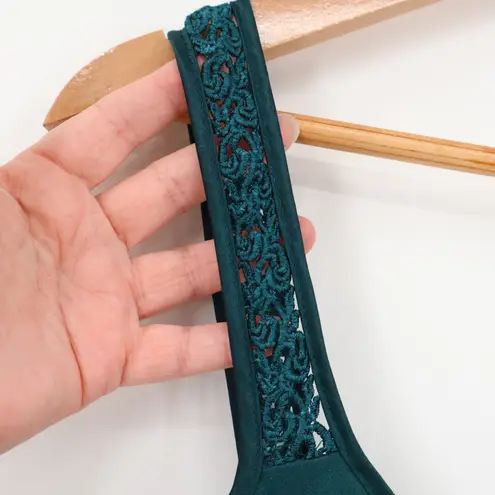 Vintage California Dynasty Slip Dress Whimsigoth Fairy Grunge Green Lace Size M Size M