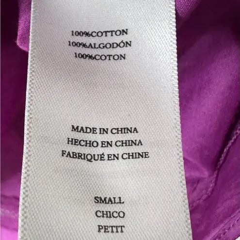 Rails Filomena Berry Purple Cotton Ruffle Sleeve Top Shirt Blouse