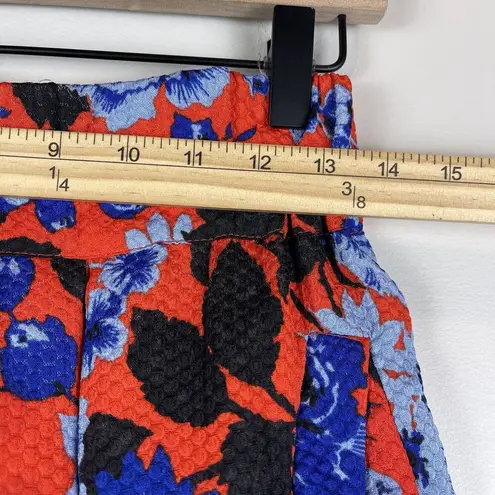 HD in Paris Lyanna Floral Skirt Small Red Blue Anthropologie Feminine Bloomcore