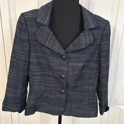 Tahari silky inner lined Tweed Blazer