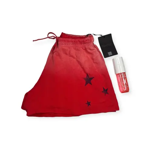 Lauren Moshi new ★ Zoa Vintage Potassium Spray Stars Short ★ Brick Red Ombré ★ L