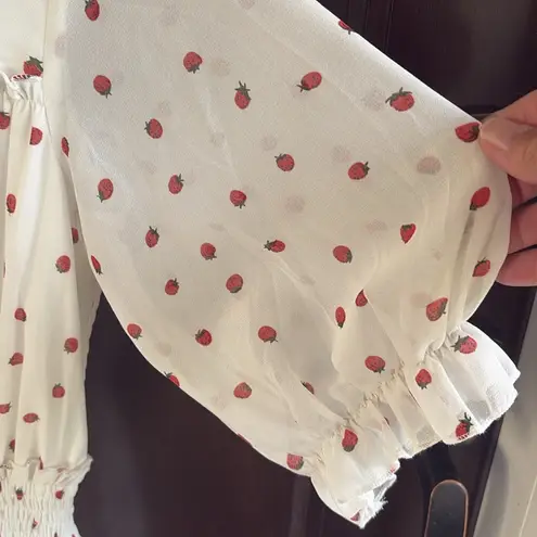 NWT VooDoo Vixen Strawberry Print Midi Dress Size 8