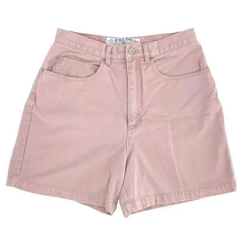 Gloria Vanderbilt Vintage Baby Pink Pastel High Rise Jean Shorts Retro Denim 12