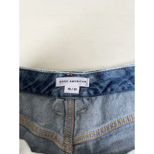 Good American  Shorts Womens 12/31 High Rise Cutoff Distressed GNICO235T‎ New