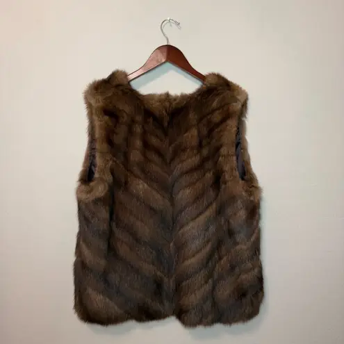 Flier Furs Beverly Hills Custom Russian Sable Gilet/Vest Women’s Size M Brown Size M