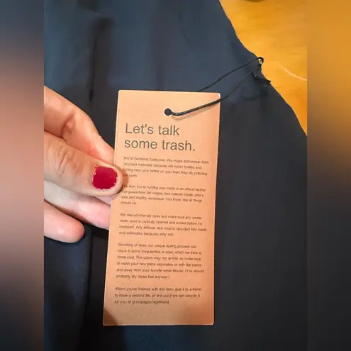 Girlfriend Collective NWT Paloma Dress in Navy Blue