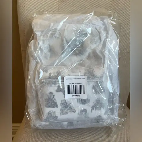 Lounge Fly Universal Monsters Icons Mini Backpack Frankenstein/Bride, Dracula NWT