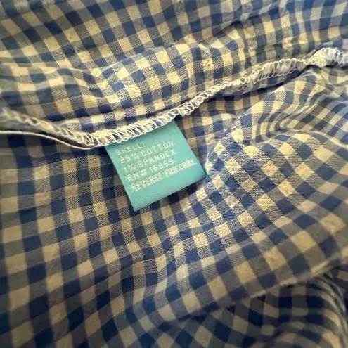 J. McLaughlin Rhett Blue Gingham Dress Size L – Embroidered Cotton Summer Tunic