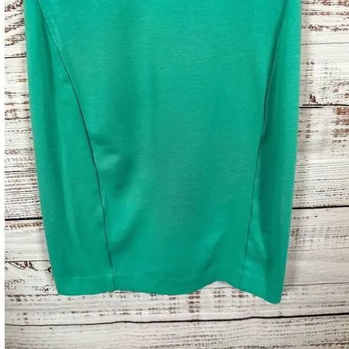 Aritizia Wilfred Crew Neck Short Sleeve Bodycon Mini Dress Green Size Small