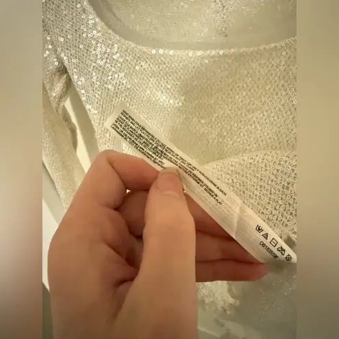 Free People NWT  Intimately Late Night Disco Layering Top Snowing Size Medium