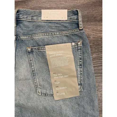 Everlane NWT  The ‘90s Rigid Way-High Jean Vintage Light Wash Size 31 Long