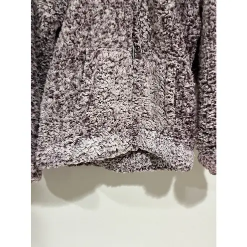 Special One Woman’s Premium Collection Medium Hooded Purple Sherpa Jacket