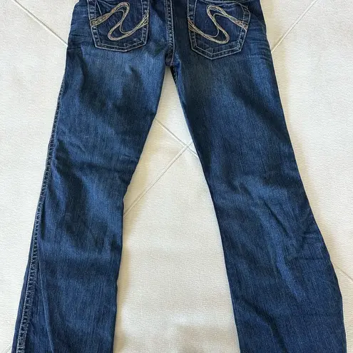 Silver Jeans Blue Skinny Jeans with Faded Indigo