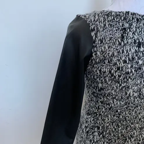 Zara Knit Sz S Womens Dress Colors Black/white/gre Black