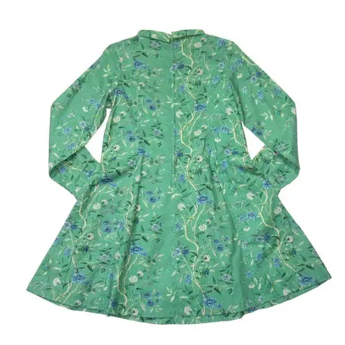 NWT Samantha Pleet Passion Mini in Green Wallpaper Floral Print Dress 10