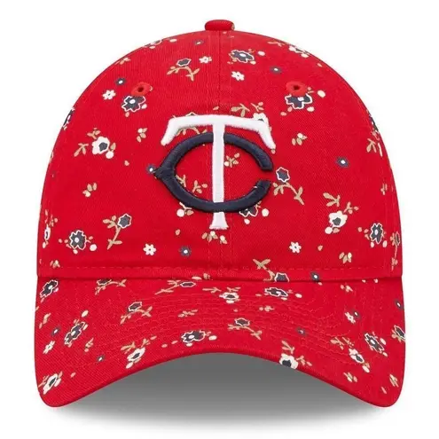 Women's Minnesota Twins New Era Red Floral 9TWENTY Adjustable Hat