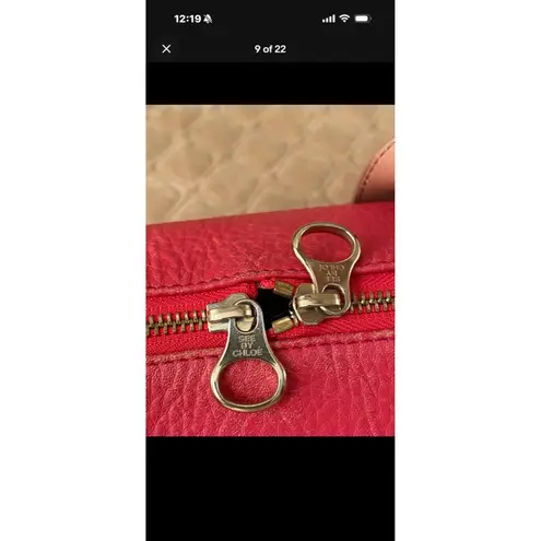 See By Chloe Women's See by Chloé pink & Tan Leather Satchel Boston Bag