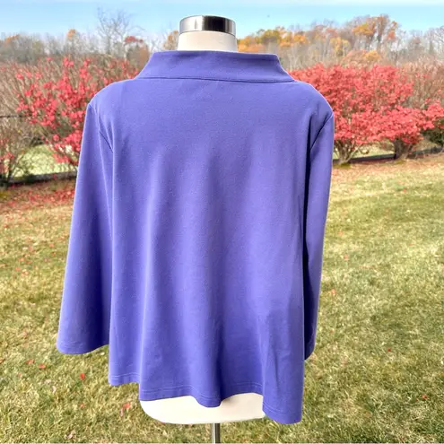 Bob Mackie Wearable Art Purple Open Front Jacket