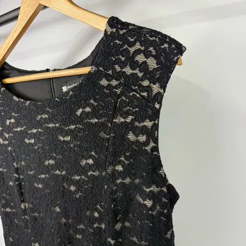 Valerie Bertinelli Black Fitted Lace & Ivory Top Dess Size 14