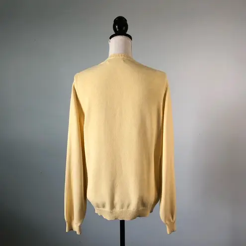 Brooks Brothers | Yellow V-Neck Knit Sweater Sz S