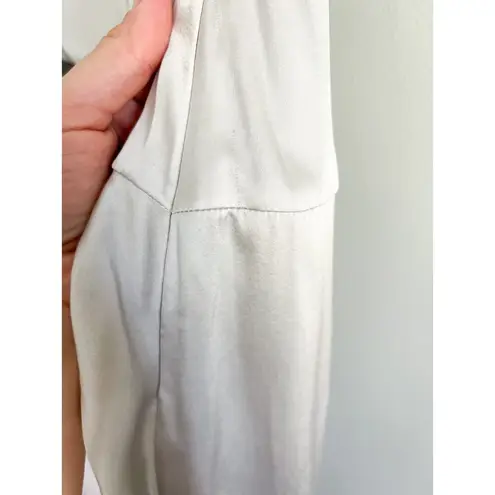 Retrofête Retrofete | Drisana Silk Satin Ruched Dress | Silver | Size XS