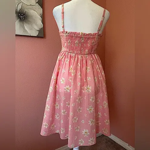 Draper James light pink floral cottagecore softgirl mini 100%cotton Ciara dress