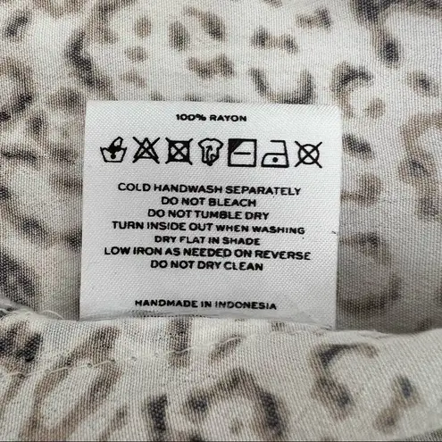 Faithfull the Brand Meadows Midi Dress in Signe Animal Print Size 6 Summer