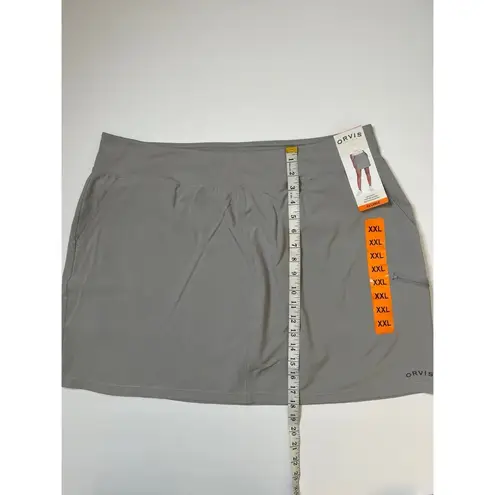 Orvis Grey Ripstop Performance Wicking Skort Sz XXL Women