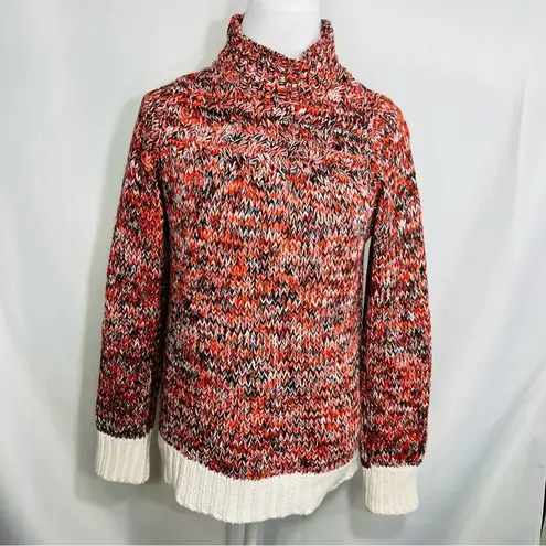 Philosophy  Multicolor Chunky Knit Sweater Turtleneck Large