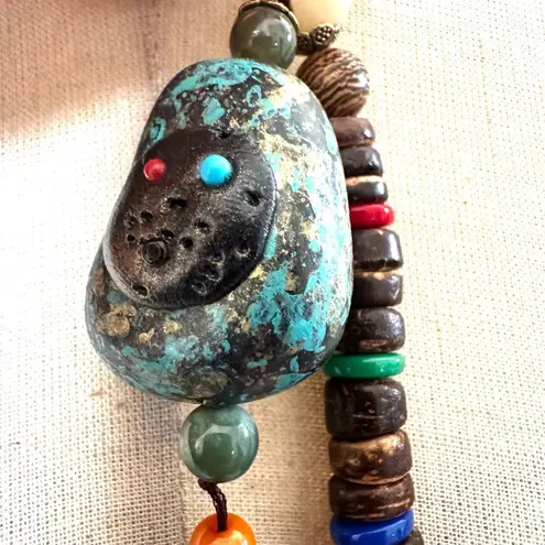 Nalo Healing Boho Buddha Vintage Mala Necklace