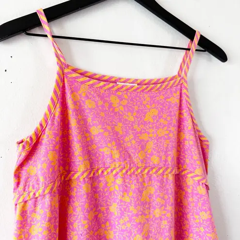 Hanna Andersson Pink Floral Tank Dress Girls Size 160