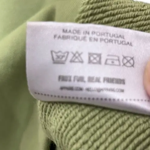 Apparis Isabel Cropped Sweatshirt Women’s Size Small Epson Green Logo Pullover