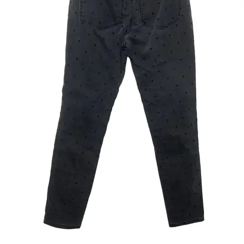 Ulla Johnson Prince Polka Dot Jeans Gray Women’s Size 2 High Rise Cropped Skinny