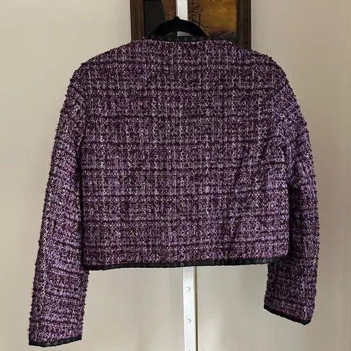 Maje Purple Tweed Suit Jacket