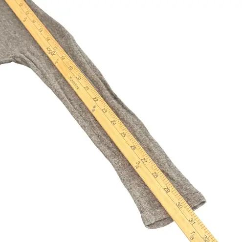 Hippie Love Womens Gray Cocoon Wrap Draped Top Size S Long Sleeve Lagenlook Quiet Luxury