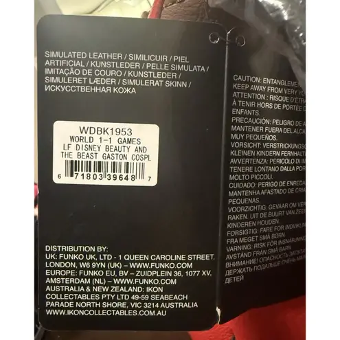 Lounge Fly NWT Exclusive Villain Gaston Cosplay Mini Backpack - New