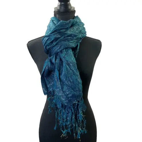Women’s Dark Touch Teal Scarf Blue