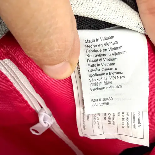 KAVU Rope Sling Bag Polka Dot Gray Pink Teal Shoulder Backpack Purse 0100460