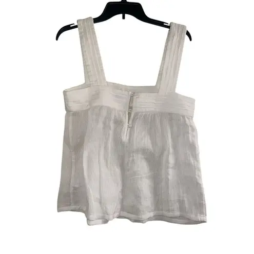 Faherty ✨ Ozette Dobby Sleeveless Cotton Sz Small Top✨