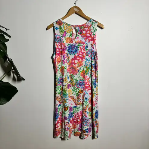 Fresh Produce Tank Dress M Sleeveless Chloe Swing Ocean Sea Life Pink Coastal